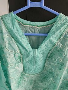 Beautiful Short Chikankari Kurti Unused