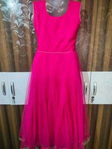 Elegant Pink Ethnic Gown