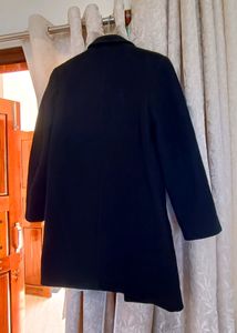 Enjeolon brand Unisex Long Coat/Over Coat Black