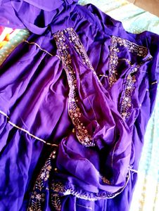 Stitched Lehnga Choli With Attached Duppata