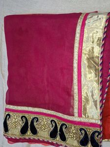 Double Colour Party Wear Saree