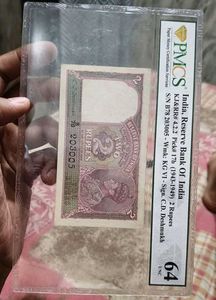 2 Rupees Note British India - Available For Bookin