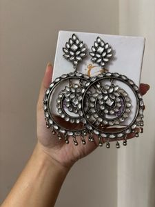 Beautiful white jhumka