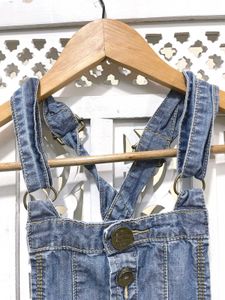 Boho Chic Denim Overall Dress B