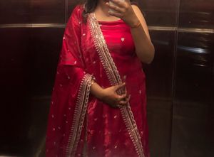 Elegant Red Kurta Set