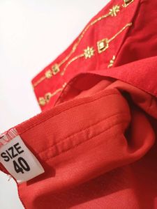 💥🆕️ Red Embroidered Blouse