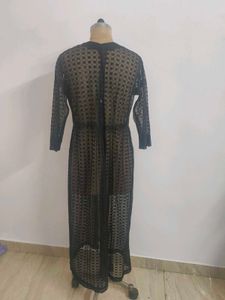 Sheer Black Lace Gown