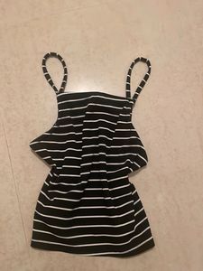 stripped crop top