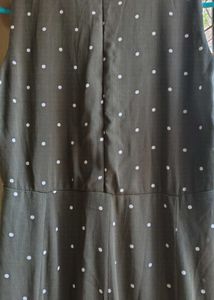 Olive Green Polka Dot Dress