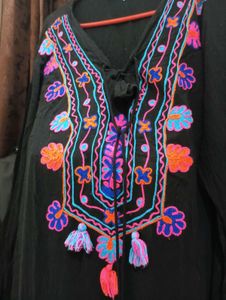 Boho Embroidered Tunic Dress