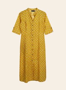 Yellow Camel Print Kurta