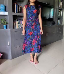 Mango Floral Midi Dress