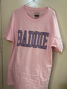 Sugar Flower Pink Baddie Graphic Tee M
