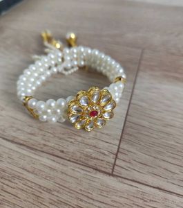 Pearl Kundan Bracelet