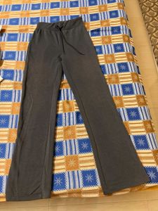 Gray Flare Trousers