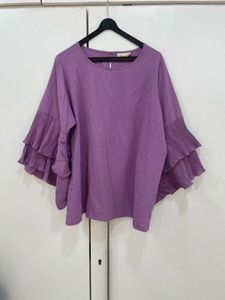 👑PlusS Statement Pleats Top–Wisteria Dream!✨💜