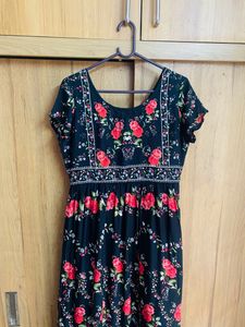 Floral Cutout Maxi Dress