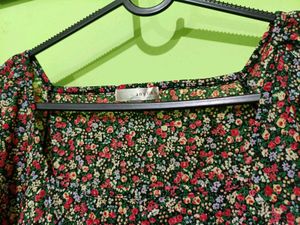 Floral Tiered Ruffle Top