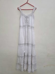 Pretty Beachy White Summer Dress