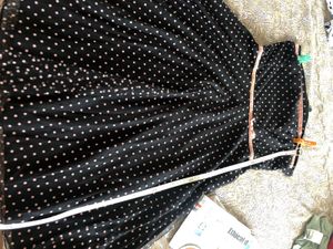 Polka Dot Strapless Dress