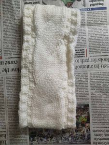 White Knitted Headband