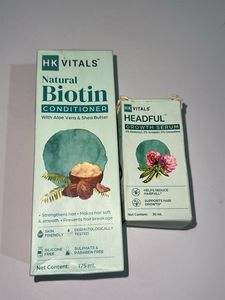 HK Vitals Natural Biotin Conditioner& Serum