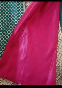 Offer Katan Banarasi Silk Saree pink And Rama Gree