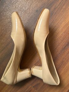 Elegant Beige Heels office or casual wear