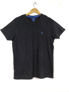 Hi-records Black Round Neck T-shirt (Men)