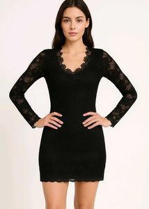 Elegant Black Lace Dress