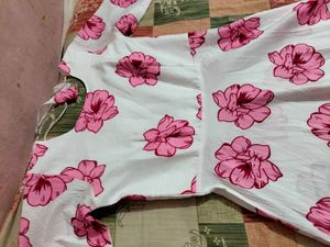 Floral Print Anarkali Dress