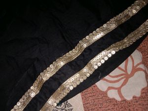 Black Net Kurta With Astal