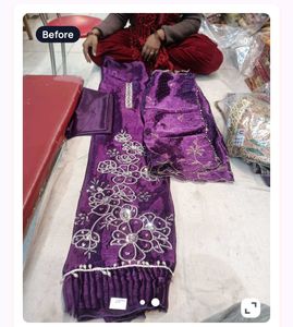 Elegant Purple Embroidered Salwar Suit