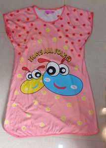 Pink Cartoon Nighty
