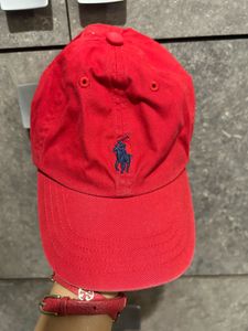 Red Ralph Lauren Cap For Kids