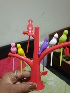 Bird Tree Fruit/Appetizer Forks