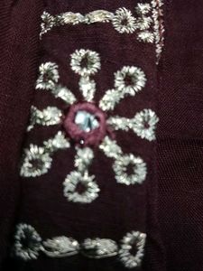 Embroidered Brown Kurti Dress