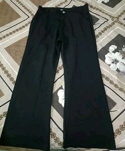 Wide Leg Black Trousers