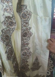 NEW Semi Stitched Wedding Embroidered Kurta Leheng