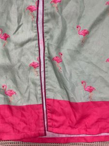 Flamingo Print Kurta
