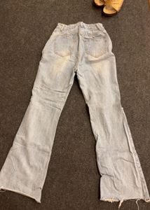 Ripped Flare Jeans
