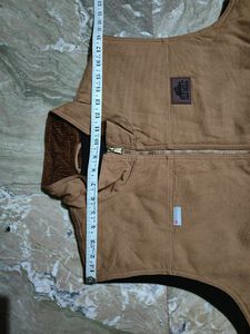 Vintage Old Mill Vest Men XL Brown Canvas Jacket