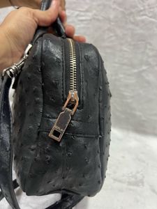 Replay Debossed Ostrich Shoulder Bag