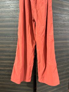 Rust Off-Shoulder Jumpsuit