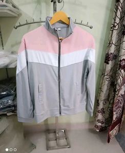 Color Block Zip-Up Jacket