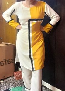 💛Colorblock Kurta Set 💛