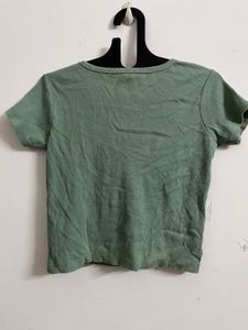 Sage Green Graphic Tee, size-S