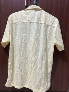 ZUDIO YELLOW HALF SLEEVE SHIRT