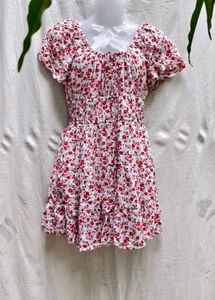 5126. CUTE FLORAL MINI DRESS