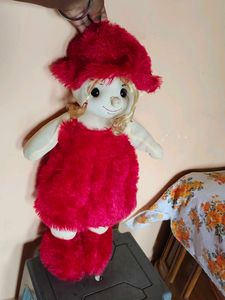 Cute Red Plush Doll